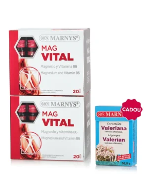 Flash Somn - 2 cutii × Magvital + Cadou Bomboane cu Valeriană