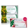 Flash Termogenic - 2 cutii × Dieterm (Ceai Roșu + 3 active) + Cadou Moringamar (Moringa + Crom)