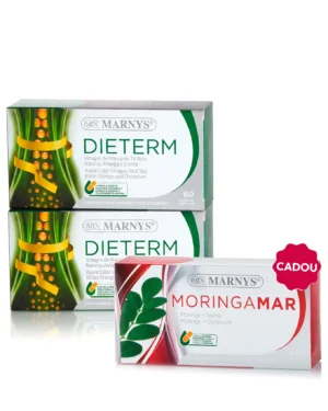 Flash Termogenic - 2 cutii × Dieterm (Ceai Roșu + 3 active) + Cadou Moringamar (Moringa + Crom)