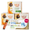Pachet Anti-Oboseală - 3 cutii × Vitamina C Lipozomală 1000 mg + Cadou Magneziu VitaHelp 375 mg