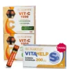 Pachet Antioxidant - 2 cutii × Vitamina C Lipozomală 1000 mg + Cadou Seleniu VitaHelp 200 mcg