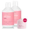 Pachet Collagen Max – 2 sticle × Collagen Max 15.000 mg + Cadou Crema de Zi cu Retinol Deluxe