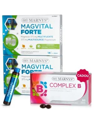 Pachet Energie de Iarnă - 2 cutii × MagVital Forte (Magneziu Lipozomal 375 mg) + Cadou Complex B