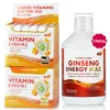 Pachet Imunitate & Energie – 2 cutii × Vitamina C 500 mg + D3 + K2 + Cadou Ginseng Energy 2000 mg