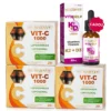 Pachet Vitaminele C, D3 și K2 - 3 cutii × Vitamina C Lipozomală 1000 mg + Cadou Vitamina K2 + D3 Lichidă